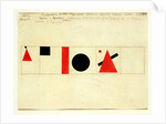 Design for the Speaker's Rostrum, 1919 by Kazimir Severinovich Malevich