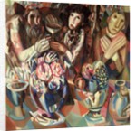 The Three at the Table, 1914-15 by Pavel Nikolaevich Filonov