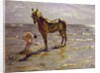 Bathing a Horse, 1905 by Valentin Aleksandrovich Serov