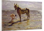Bathing a Horse, 1905 by Valentin Aleksandrovich Serov