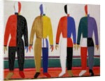 Sportsmen, or Suprematism in Sportsmen's Contours, 1928-32 by Kazimir Severinovich Malevich