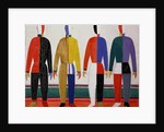 Sportsmen, or Suprematism in Sportsmen's Contours, 1928-32 by Kazimir Severinovich Malevich