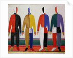 Sportsmen, or Suprematism in Sportsmen's Contours, 1928-32 by Kazimir Severinovich Malevich