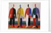 Sportsmen, or Suprematism in Sportsmen's Contours, 1928-32 by Kazimir Severinovich Malevich