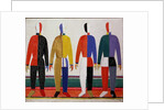 Sportsmen, or Suprematism in Sportsmen's Contours, 1928-32 by Kazimir Severinovich Malevich