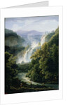 The Caduta delle Marmore Waterfall on the River Velino, 1819 by Fedor Mikhailovich Matveev