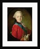 Portrait of Pavel Petrovich 1761 by Fedor Stepanovich Rokotov