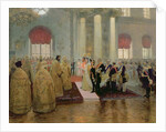 The Marriage of Tsar Nicholas II and Alexandra Feodorovna 1894 by Ilya Efimovich Repin