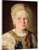 Portrait of a Woman in Russian Costume, 1769 by School Russian
