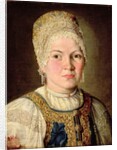 Portrait of a Woman in Russian Costume, 1769 by School Russian