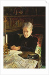 Portrait of Elena Osipovna Likhacheva Writer and Social Activist, 1892 by Nikolai Nikolaevich Ge