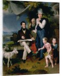 Group Portrait including the artist George Dawe and a self portrait, 1834 by Vasili Aleksandrovich Golike