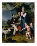 Group Portrait including the artist George Dawe and a self portrait, 1834 by Vasili Aleksandrovich Golike
