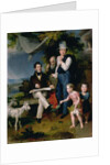 Group Portrait including the artist George Dawe and a self portrait, 1834 by Vasili Aleksandrovich Golike