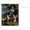 Group Portrait including the artist George Dawe and a self portrait, 1834 by Vasili Aleksandrovich Golike
