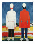Two Masculine Figures, 1928-32 by Kazimir Severinovich Malevich