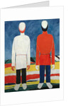 Two Masculine Figures, 1928-32 by Kazimir Severinovich Malevich