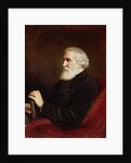 Portrait of Ivan Sergeevich Turgenev 1872 by Vasili Grigorevich Perov