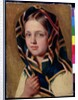 Girl in a Shawl by Aleksei Gavrilovich Venetsianov