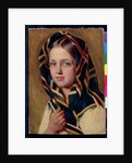 Girl in a Shawl by Aleksei Gavrilovich Venetsianov