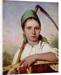Peasant Woman with a Scythe and Rake, c.1825 by Aleksei Gavrilovich Venetsianov