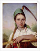 Peasant Woman with a Scythe and Rake, c.1825 by Aleksei Gavrilovich Venetsianov