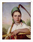 Peasant Woman with a Scythe and Rake, c.1825 by Aleksei Gavrilovich Venetsianov