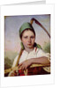 Peasant Woman with a Scythe and Rake, c.1825 by Aleksei Gavrilovich Venetsianov