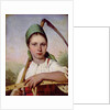 Peasant Woman with a Scythe and Rake, c.1825 by Aleksei Gavrilovich Venetsianov