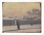 Wintry Street on Vasilievsky Island, St. Petersburg, c.1851 by Pavel Andreevich Fedotov