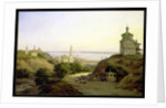 View of Yuryevets, on the Volga, 1851 by Nikanor Grigor'evich Chernetsov