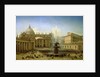 The Piazza San Pietro in Rome at the time of a Papal Blessing, 1850 by Grigori Grigor'evich Chernetsov