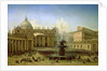 The Piazza San Pietro in Rome at the time of a Papal Blessing, 1850 by Grigori Grigor'evich Chernetsov