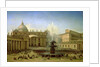 The Piazza San Pietro in Rome at the time of a Papal Blessing, 1850 by Grigori Grigor'evich Chernetsov