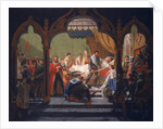 Henri IV Receiving the Attributes of Monarchy from the Dying Henri III 1814 by Francois Buffet