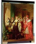 A Scene from Shakespeare's Henry VIII; Cardinal Wolsey and Katherine of Aragon, 1858 by Eugene Deveria
