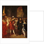 Charles V received by Francis I at the Louvre, c.1843 by Alexandre Marie Colin