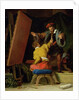 Aretino in the Studio of Tintoretto, 19th century by Alexandre Evariste Fragonard