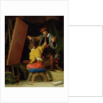 Aretino in the Studio of Tintoretto, 19th century by Alexandre Evariste Fragonard