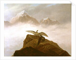 Eagles Landing on an Alpine Peak by Karl Gustav Carus