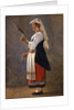 One of a pair of Italian studies: An Italian Peasant Spinning, 1820 by Achille Etna Michallon