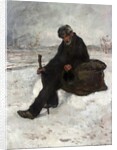 A Philosopher, Cheminot in the Snow by Jean Francois Raffaelli