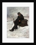 A Philosopher, Cheminot in the Snow by Jean Francois Raffaelli