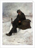 A Philosopher, Cheminot in the Snow by Jean Francois Raffaelli