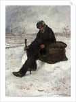 A Philosopher, Cheminot in the Snow by Jean Francois Raffaelli