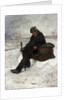 A Philosopher, Cheminot in the Snow by Jean Francois Raffaelli