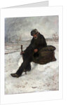 A Philosopher, Cheminot in the Snow by Jean Francois Raffaelli