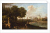 Classical Landscape, with Wren’s dome of King Charles Court, Greenwich Hospital, c.1710 by Marco Ricci