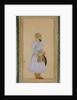 Standing figure of a Mughal prince by Mughal School