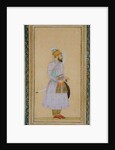 Standing figure of a Mughal prince by Mughal School